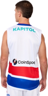 WESTERN BULLDOGS REPLICA CLASH GUERNSEY SHORT SLEEVED, White 2