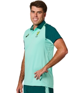 CRICKET AUSTRALIA TRAINING SHIRT, Illuminate Mint 3