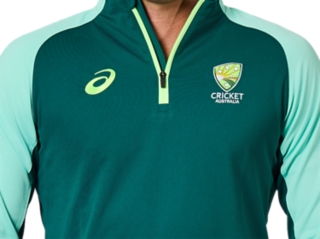 CRICKET AUSTRALIA LONG SLEEVED TRAINING 1/4 ZIP TOP, Image 4 of 7