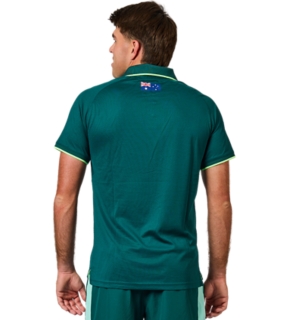 CRICKET AUSTRALIA TRAVEL POLO, Everglade 2