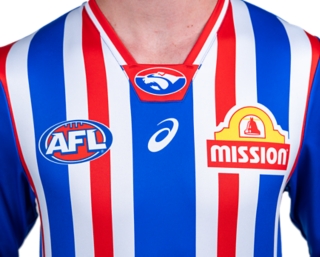 WESTERN BULLDOGS RETRO REPLICA LONG SLEEVED GUERNSEY, Royal Blue 3