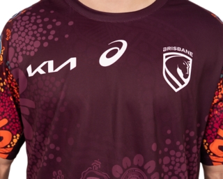 BRISBANE BRONCOS REPLICA INDIGENOUS RUN OUT TEE, Image 4 of 6