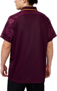 BRISBANE BRONCOS REPLICA INDIGENOUS POLO, Maroon 2