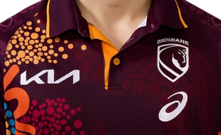 BRISBANE BRONCOS REPLICA INDIGENOUS POLO, Image 4 of 8