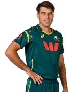 CRICKET AUSTRALIA REPLICA T20 SHIRT, Dark Green 3