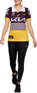 Women's BRISBANE BRONCOS REPLICA ALTERNATE JERSEY, Rich Gold, Womens NRL  Clothing