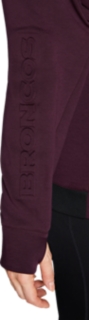 Women's BRISBANE BRONCOS TRAINING HOODIE, Maroon