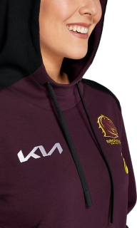 Women's BRISBANE BRONCOS TEAM HOODIE, Deep Mars, Womens NRL Clothing