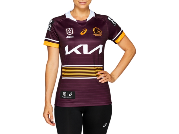 Women's BRISBANE BRONCOS TEAM HOODIE, Deep Mars, Womens NRL Clothing