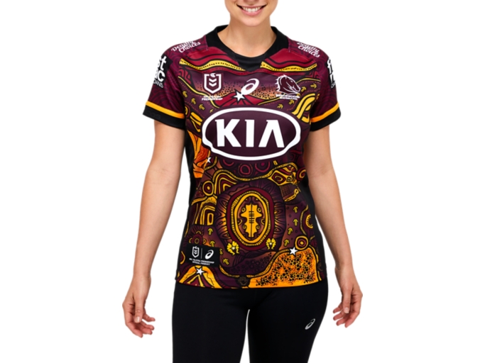 Women's BRONCOS INDIGENOUS REPLICA JERSEY Maroon Womens NRL