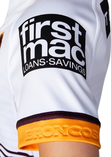 Unisex BRISBANE BRONCOS REPLICA AWAY JERSEY YOUTH, Brilliant White, Kids  NRL Clothing