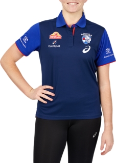 Women s WESTERN BULLDOGS MEDIA POLO WOMAN Indigo Blue Womens