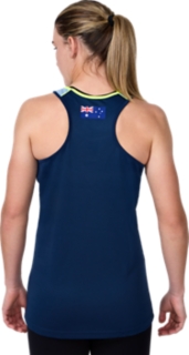 CRICKET AUSTRALIA TRAINING SINGLET WOMEN, Night Sky 2