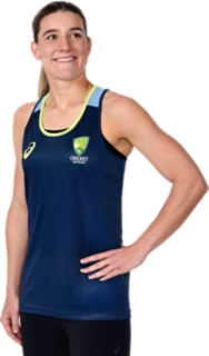 CRICKET AUSTRALIA TRAINING SINGLET WOMEN, Night Sky 3