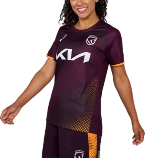 2026 BRISBANE BRONCOS NRLW TRAINING TEE WOMENS, Maroon 3