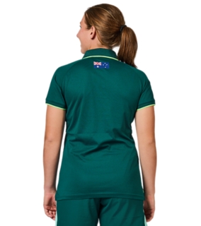 CRICKET AUSTRALIA TRAVEL POLO WOMENS, Everglade 2