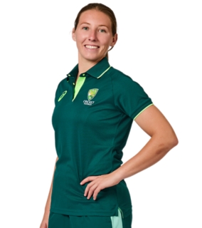 CRICKET AUSTRALIA TRAVEL POLO WOMENS, Everglade 3