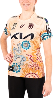 BRISBANE BRONCOS REPLICA INDIGENOUS JERSEY WOMENS, Maroon 3