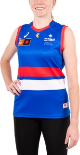 WESTERN BULLDOGS AFLW REPLICA HOME GUERNSEY SHORT SLEEVED, Image 3 of 8