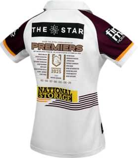 BRISBANE BRONCOS PREMIERS JERSEY WOMENS, White 2