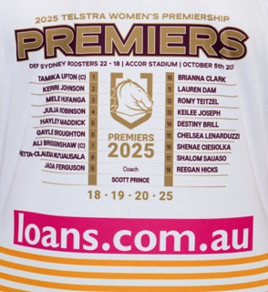 BRISBANE BRONCOS NRLW PREMIERS JERSEY WOMENS, Image 8 of 11
