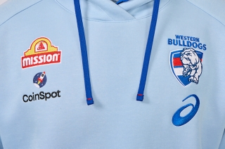 WESTERN BULLDOGS TRAINING HOODIE, Faded Denim 3