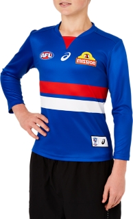 2020 WESTERN BULLDOGS REPLICA HOME GUERNSEY LONG SLEEVED YOUTH, Image 3 of 7