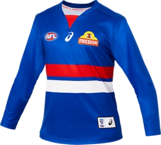 2020 WESTERN BULLDOGS REPLICA HOME GUERNSEY LONG SLEEVED YOUTH, Image 6 of 7