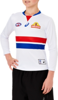 2020 WESTERN BULLDOGS REPLICA CLASH GUERNSEY LONG SLEEVED YOUTH, Image 3 of 7
