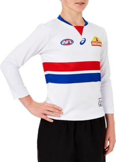 2020 WESTERN BULLDOGS REPLICA CLASH GUERNSEY LONG SLEEVED YOUTH, Image 4 of 7