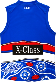 Unisex WESTERN BULLDOGS INDIGENOUS GUERNSEY YOUTH, Electric Blue, Kids  AFL Clothing