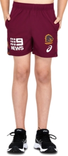 BRISBANE BRONCOS REPLICA TRAINING SHORT YOUTH Kids Maroon Kids