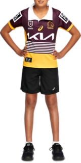 Unisex BRONCOS INDIGENOUS REPLICA JERSEY YOUTH, Maroon, Kids NRL Clothing