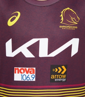 Unisex BRISBANE BRONCOS TRAINING TEE YOUTH, Deep Mars