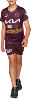 Unisex BRISBANE BRONCOS TRAINING TEE YOUTH, Deep Mars, Kids NRL Clothing