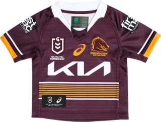 Unisex BRISBANE BRONCOS REPLICA HOME JERSEY INFANT, Deep Mars, Kids NRL  Clothing