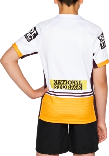 Unisex BRISBANE BRONCOS REPLICA AWAY JERSEY YOUTH, Brilliant White, Kids  NRL Clothing