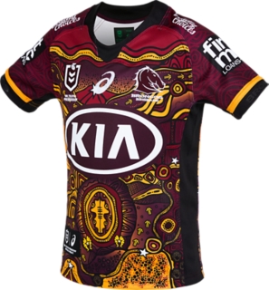 Unisex BRISBANE BRONCOS REPLICA TRAINING SHORT YOUTH, Maroon, Kids NRL  Clothing