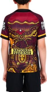 Men's BRONCOS INDIGENOUS REPLICA JERSEY, Maroon, Mens NRL Clothing