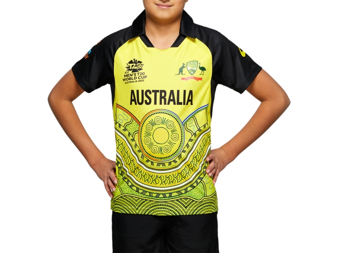 CRICKET AUSTRALIA T20 WORLD CUP REPLICA SHIRT YOUTH Kids Blazing