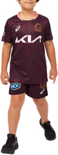 Unisex BRISBANE BRONCOS REPLICA HOME JERSEY YOUTH, Deep Mars, Kids NRL  Clothing