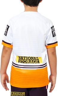 Unisex BRISBANE BRONCOS REPLICA AWAY JERSEY YOUTH, Brilliant White, Kids  NRL Clothing