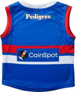 Unisex WESTERN BULLDOGS INDIGENOUS REPLICA GUERNSEY INFANT, Electric Blue, Kids AFL Clothing