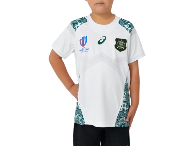 Unisex WALLABIES RWC23 REPLICA ALTERNATE JERSEY YOUTH Brilliant White