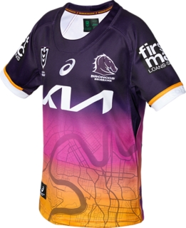 Unisex BRISBANE BRONCOS REPLICA ALTERNATE JERSEY YOUTH, Rich Gold, Kids  NRL Clothing