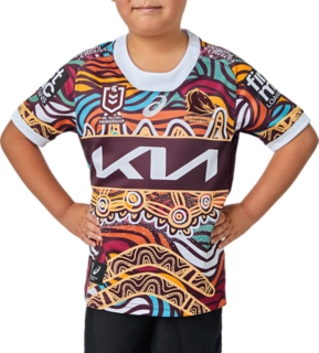 NRL Brisbane Broncos ANZAC Day Indigenous Kids T-Shirt