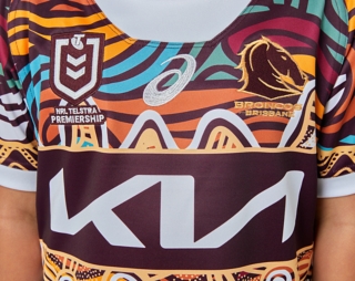 Women's BRISBANE BRONCOS INDIGENOUS POLO, Deep Mars