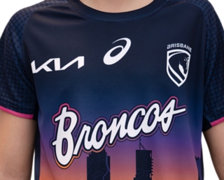 2026 BRISBANE BRONCOS REPLICA RUN OUT TEE YOUTH, Image 4 of 4