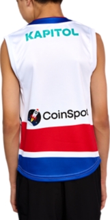 WESTERN BULLDOGS REPLICA CLASH GUERNSEY SHORT SLEEVED YOUTH, White 2