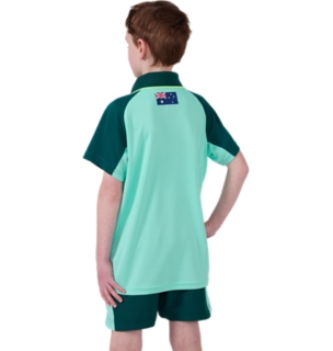 CRICKET AUSTRALIA TRAINING SHIRT YOUTH, Illuminate Mint 2
